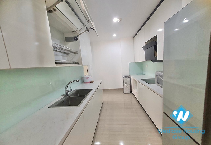 A brand new and semi-furnished 3 bedroom apartment for rent in Ciputra